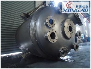 純鈦反應(yīng)釜3000L 制造好驗(yàn)收結(jié)束！